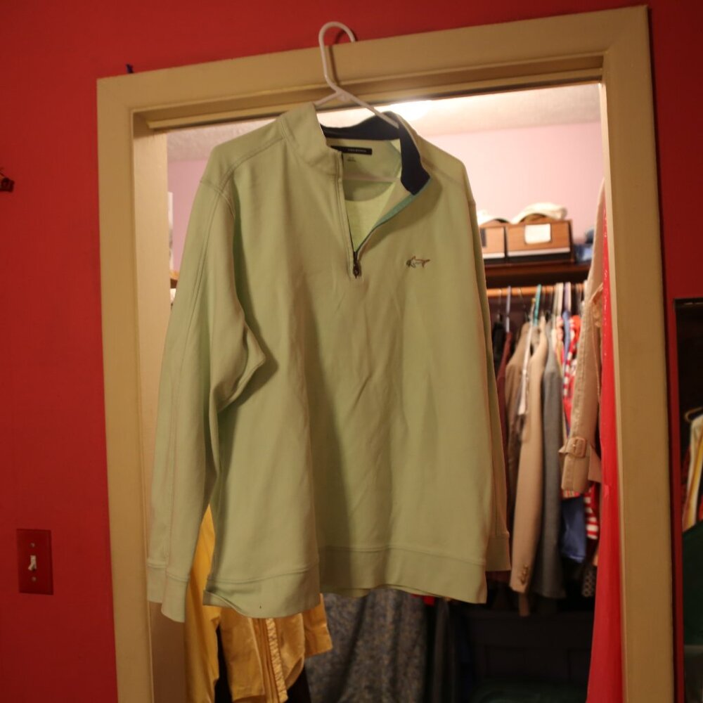 Greg Norman Jacket Light Green Pullover Zipper Xl - image 1